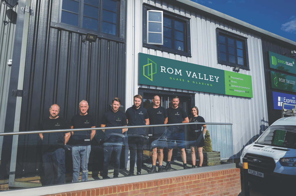 Rom Valley Glass team